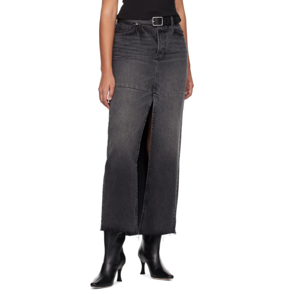 Reformation ‘Tazz Denim Maxi Skirt’ in Gray